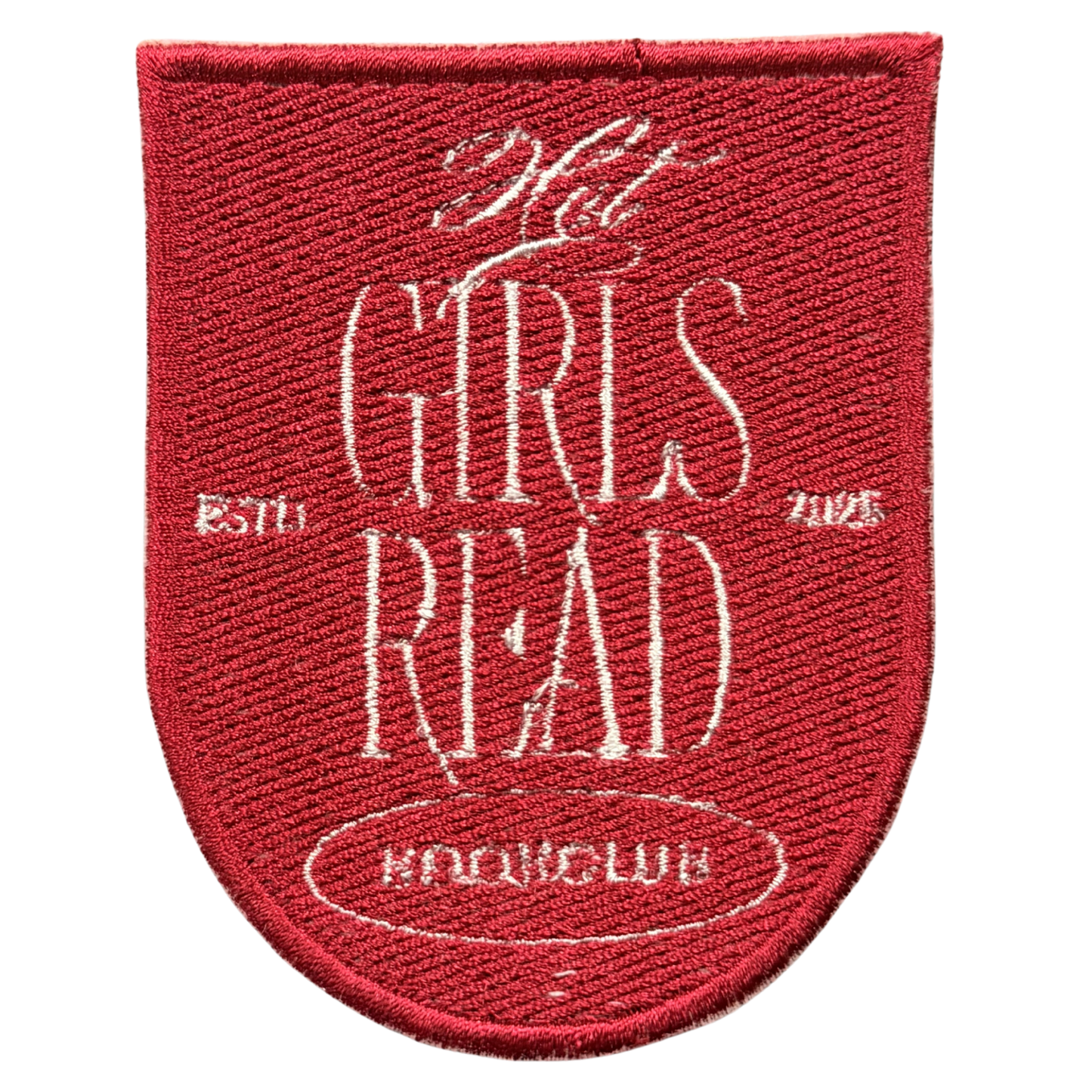 hot girls read bookclub patch - pink