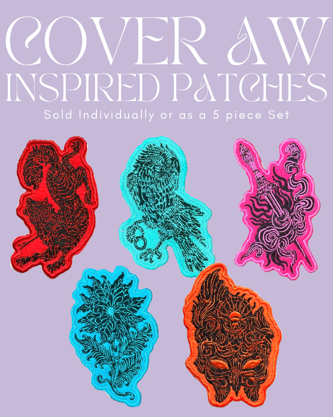 a court of artwork patch set (of 5)