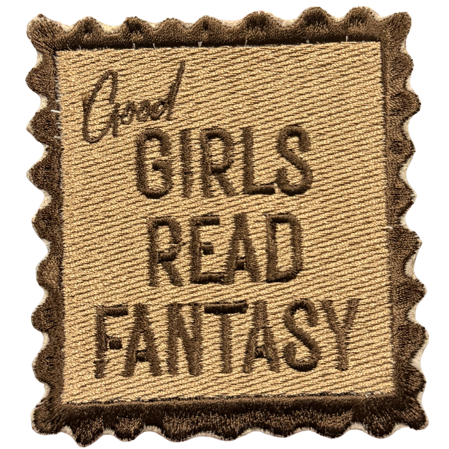 good girls read fantasy stamp patch