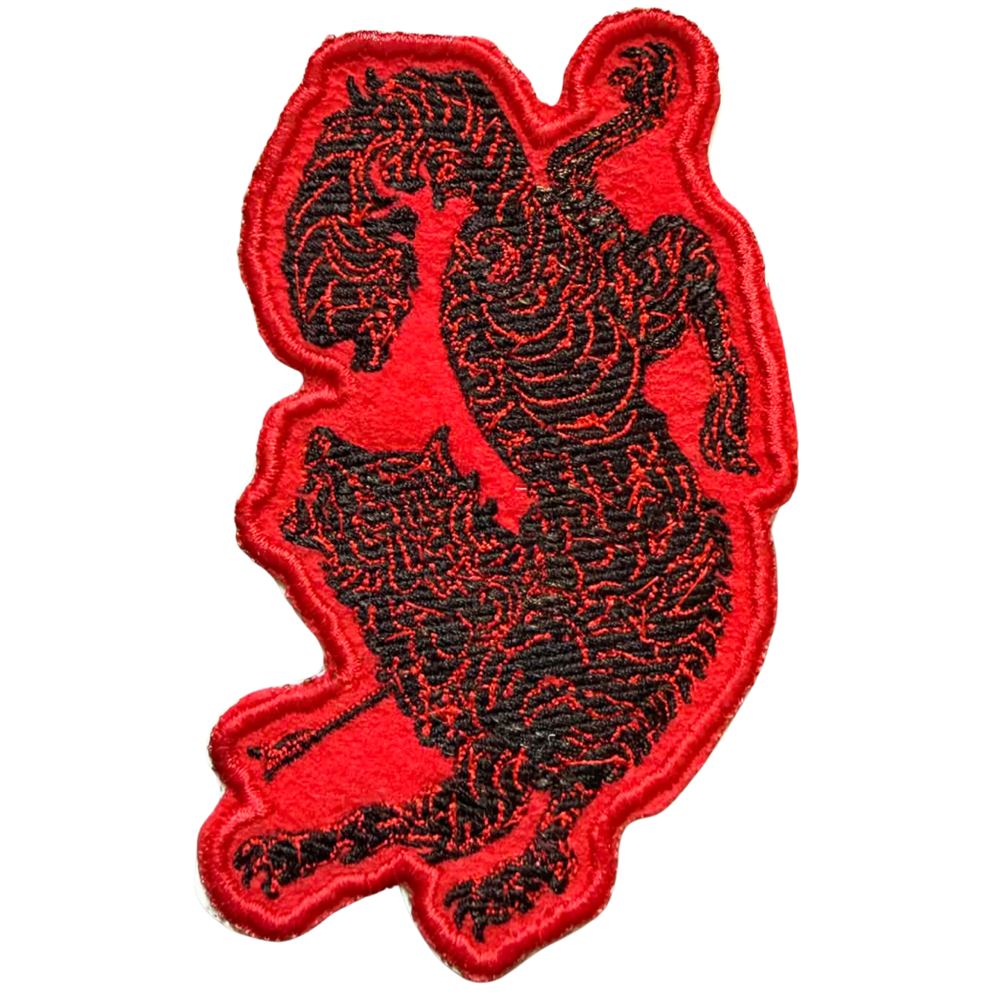 thorns and roses wolf patch