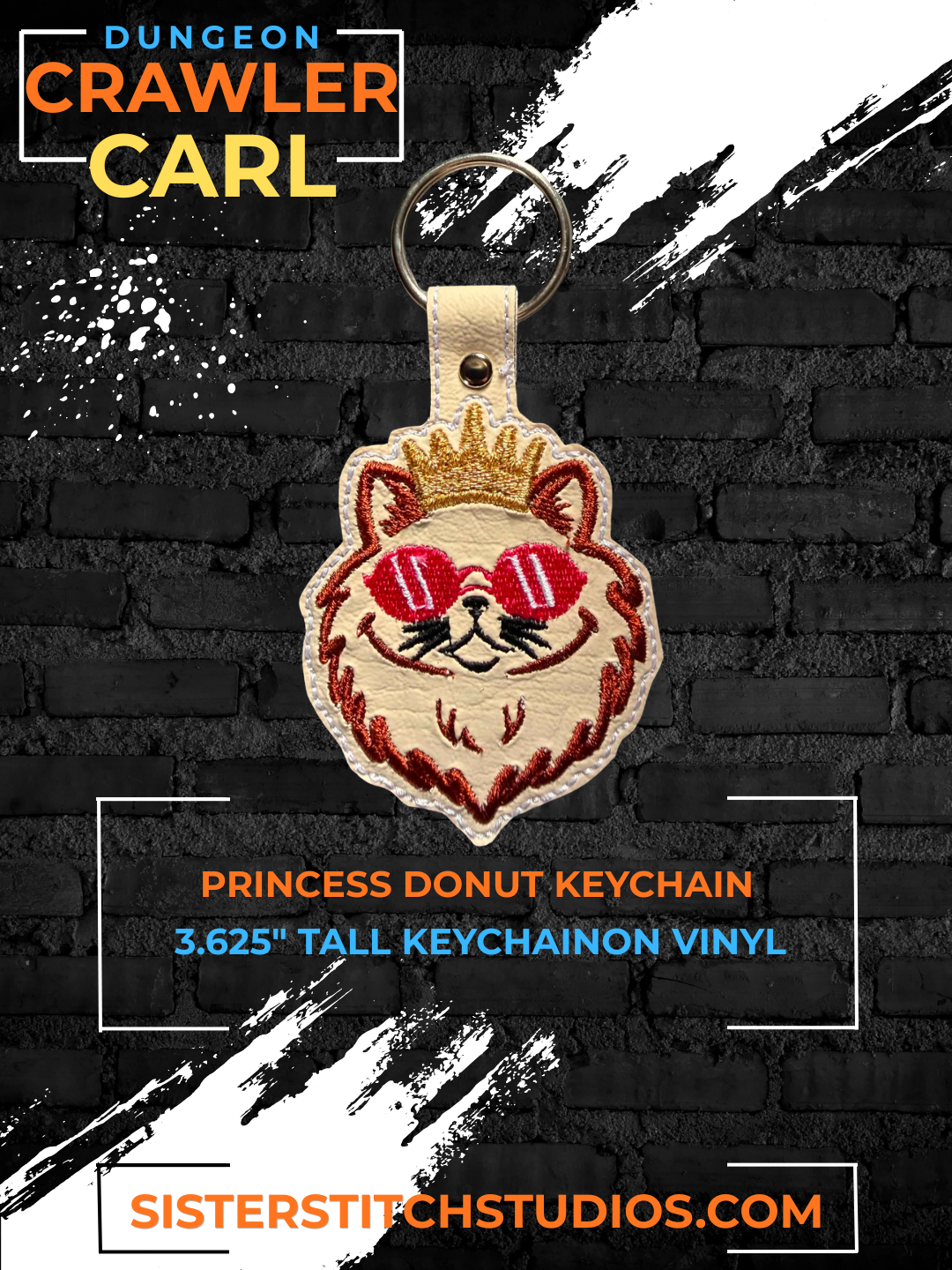 princess donut keychain