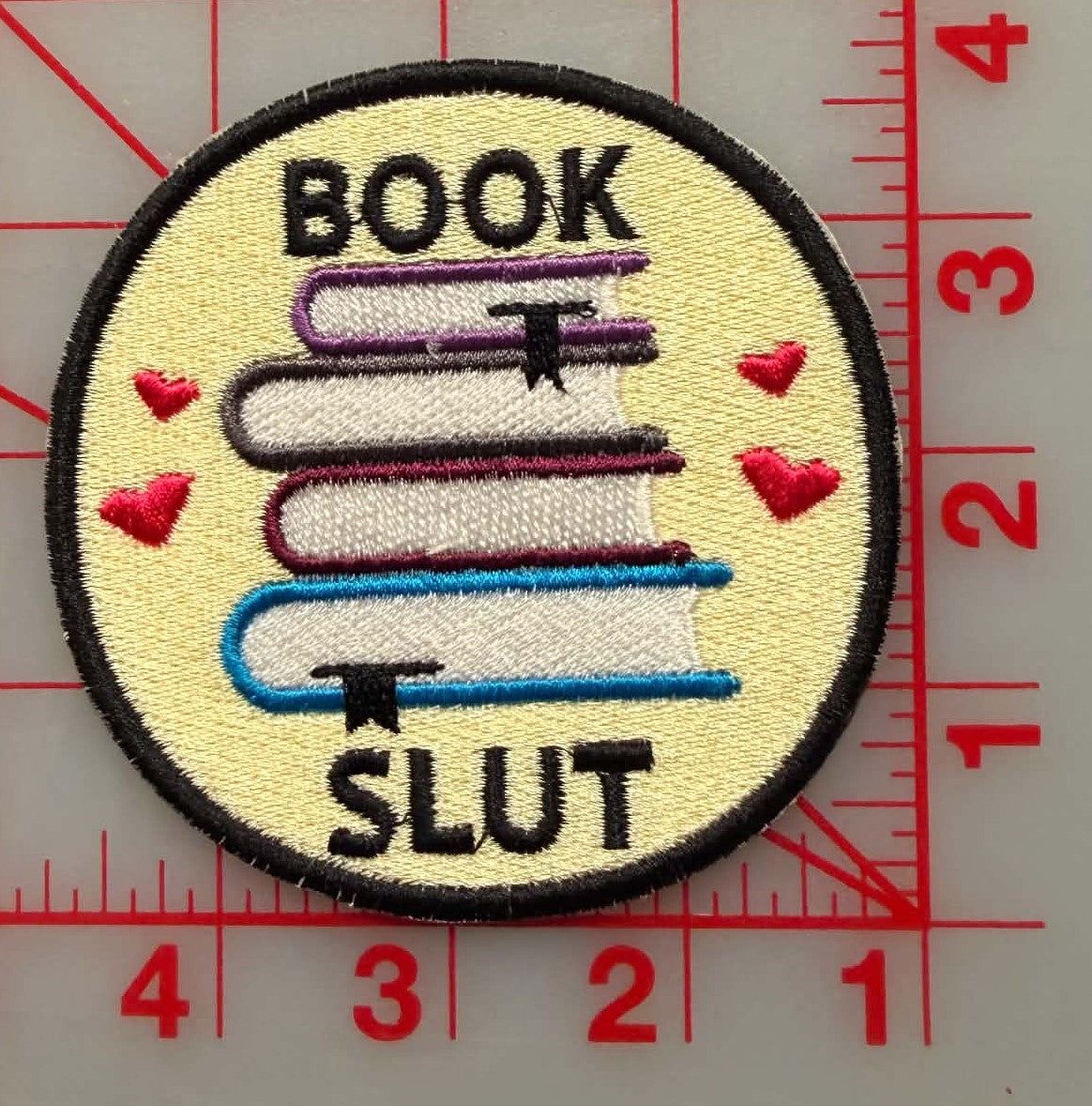 book lover patch