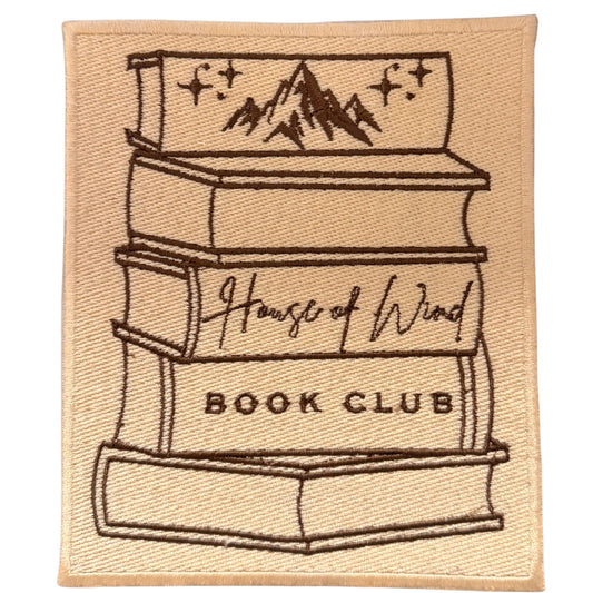 house book club patch- large
