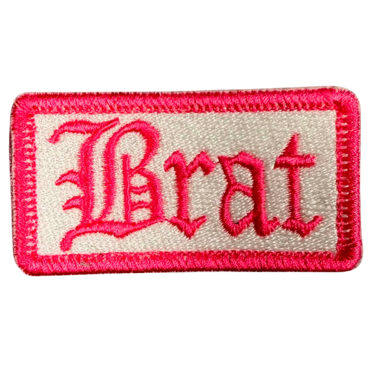 brat patch- pink