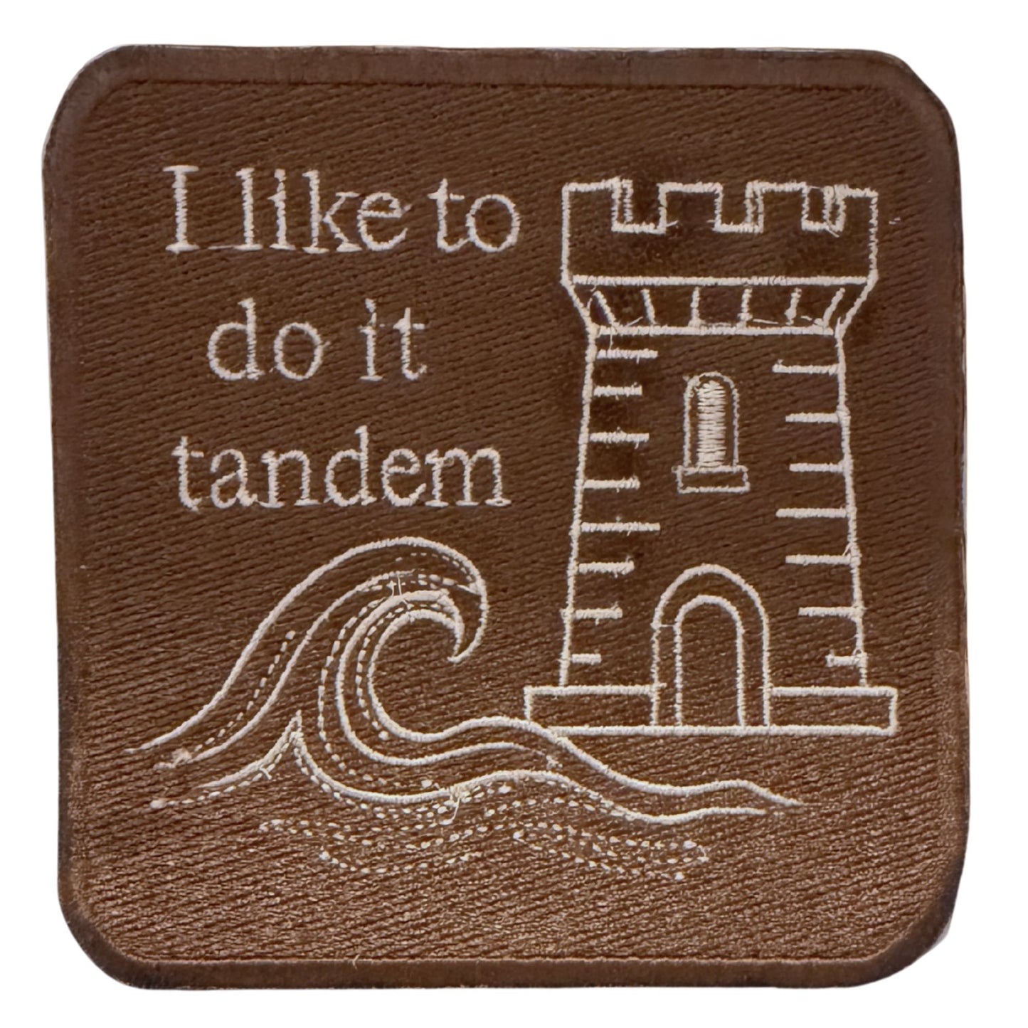tandem style patch- brown