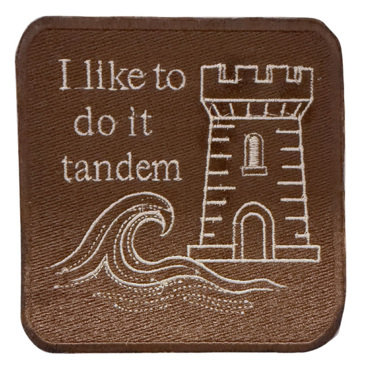 tandem style patch- brown