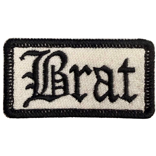 brat patch- black