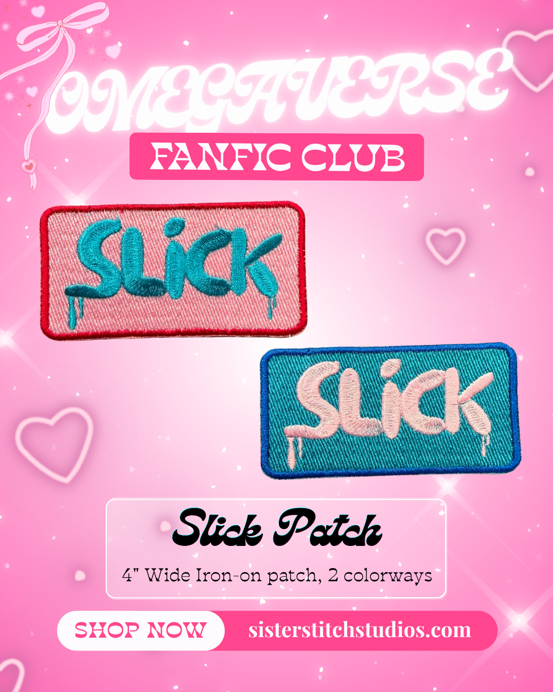 slick patch- blue