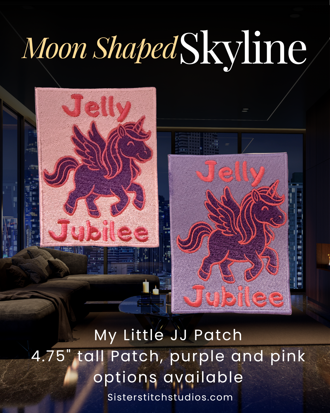 my little jj patch - purple