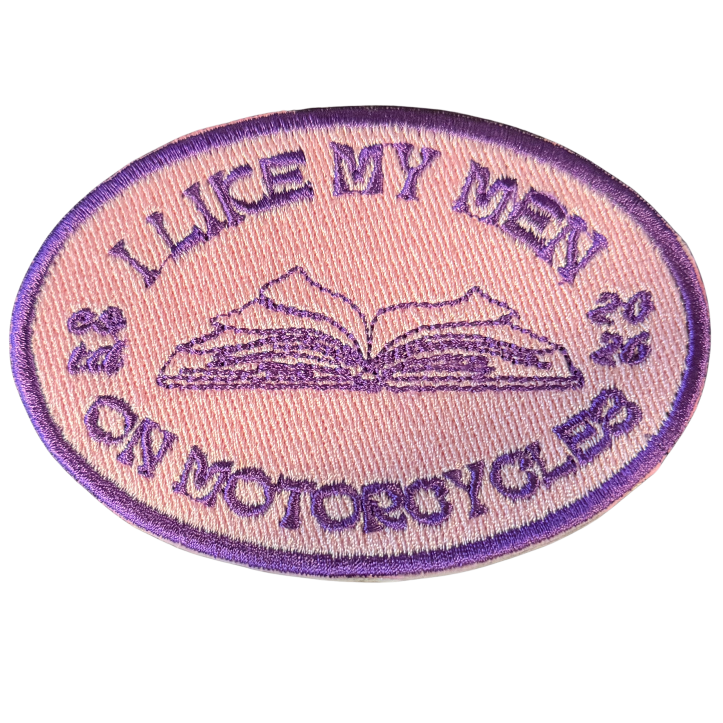 i like my men... on motorcycles patch