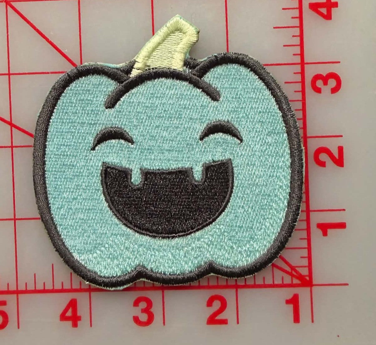pumpkin patch pastel- teal patch