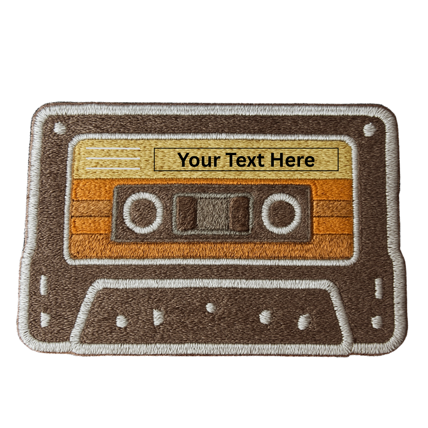 cassette patch collection- brown- customization option
