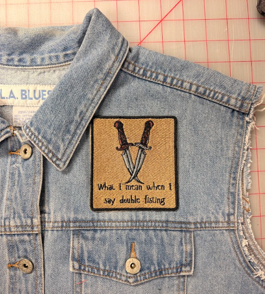 double fisting knives patch