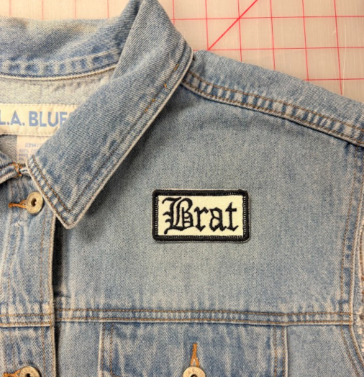 brat patch- black