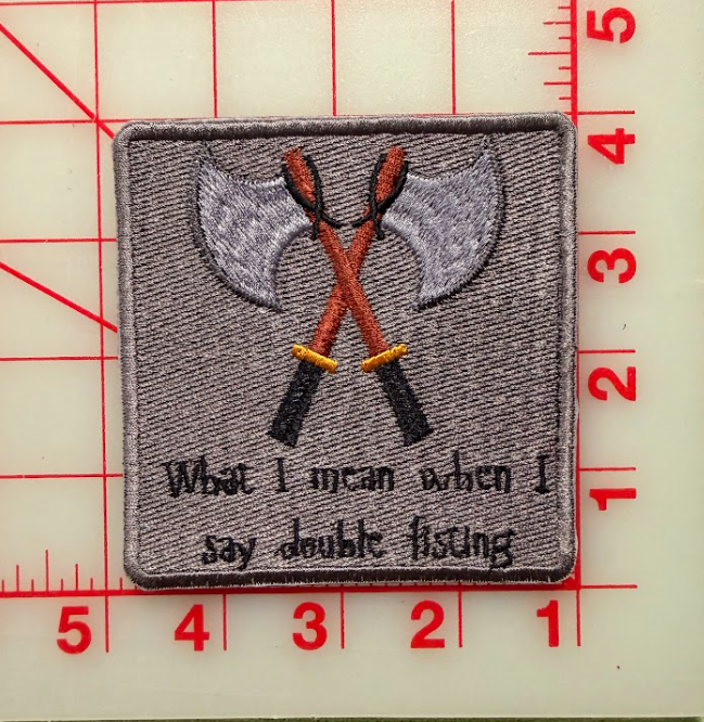 double fisting axes patch