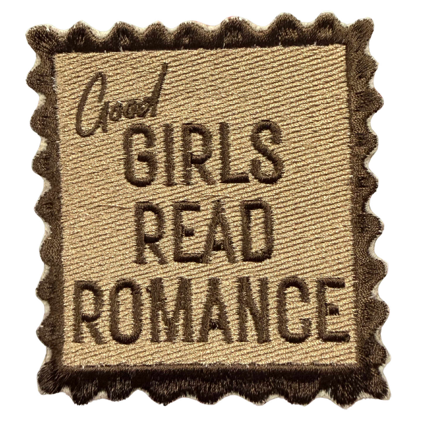 good girls read romance stamp patch
